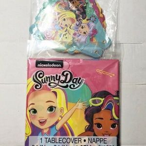 4/$25 Sale Sunny Day Birthday Banner Table cover